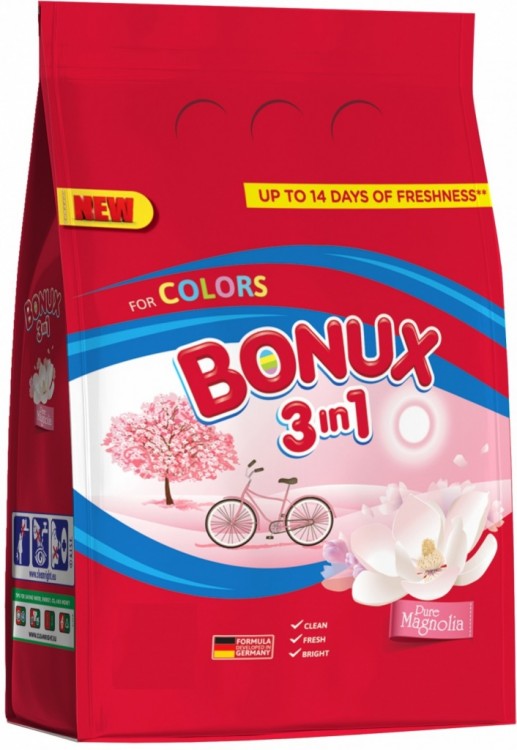 Bonux 100dávek/10kg Color Magnolia Bonux 100dávek/10kg Color Magnolia - Drogerie Prací prostředky Prací prášky nad 60 dávek